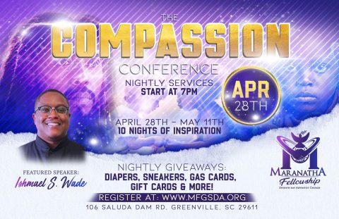 The Compassion Conference is starting April 28 at 7PM! On our opening night we will host a Community Baby Blessing, and the first 35 families who register online will receive one (1) week worth of diapers for children ages 0-2 years old. Diapers will be limited to two (2) children per family. Please register now!